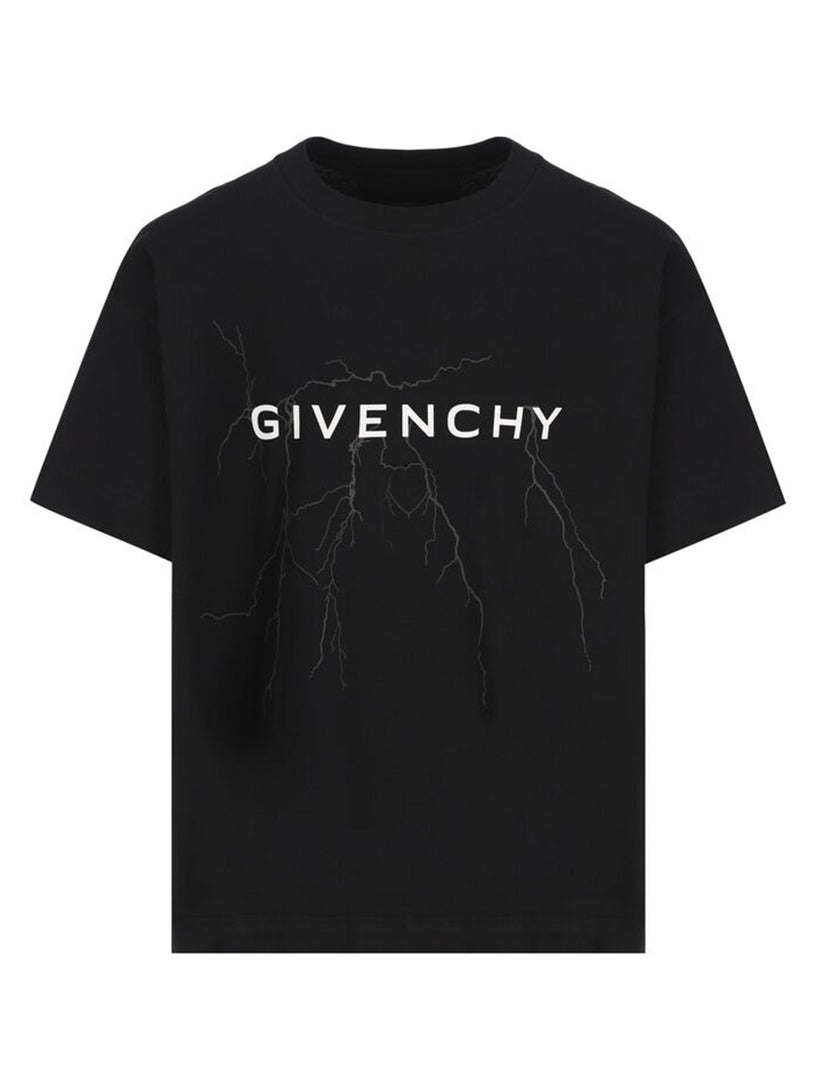 Givenchy T-shirt in cotton with reflective artwork