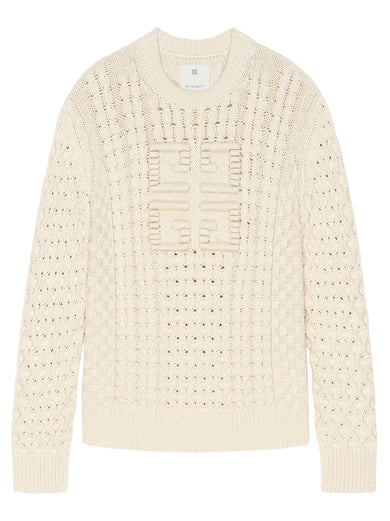 4G cable-knit sweater