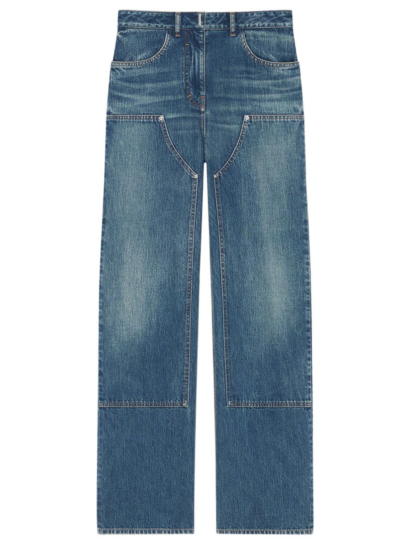 Givenchy Oversized jeans in denim with patches