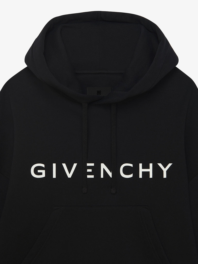 GIVENCHY Archetype short hooded sweatshirt in brushed fabric