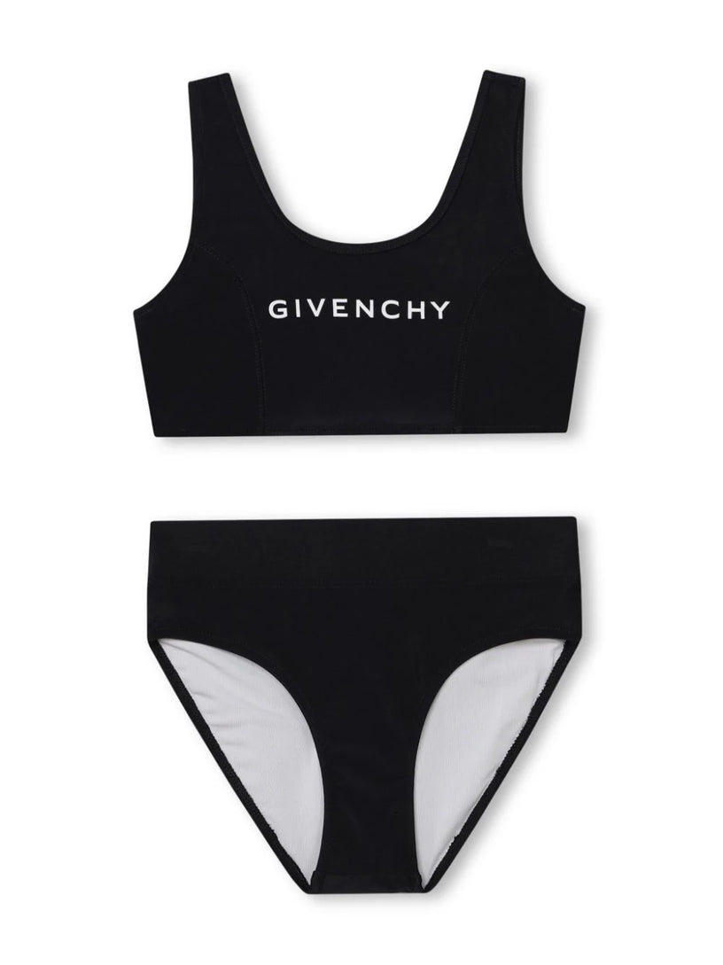 Two-piece swimsuit with logo