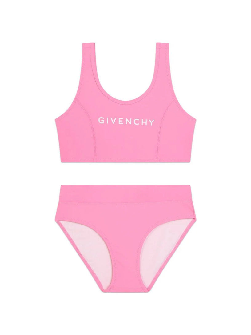 Two-piece swimsuit with logo