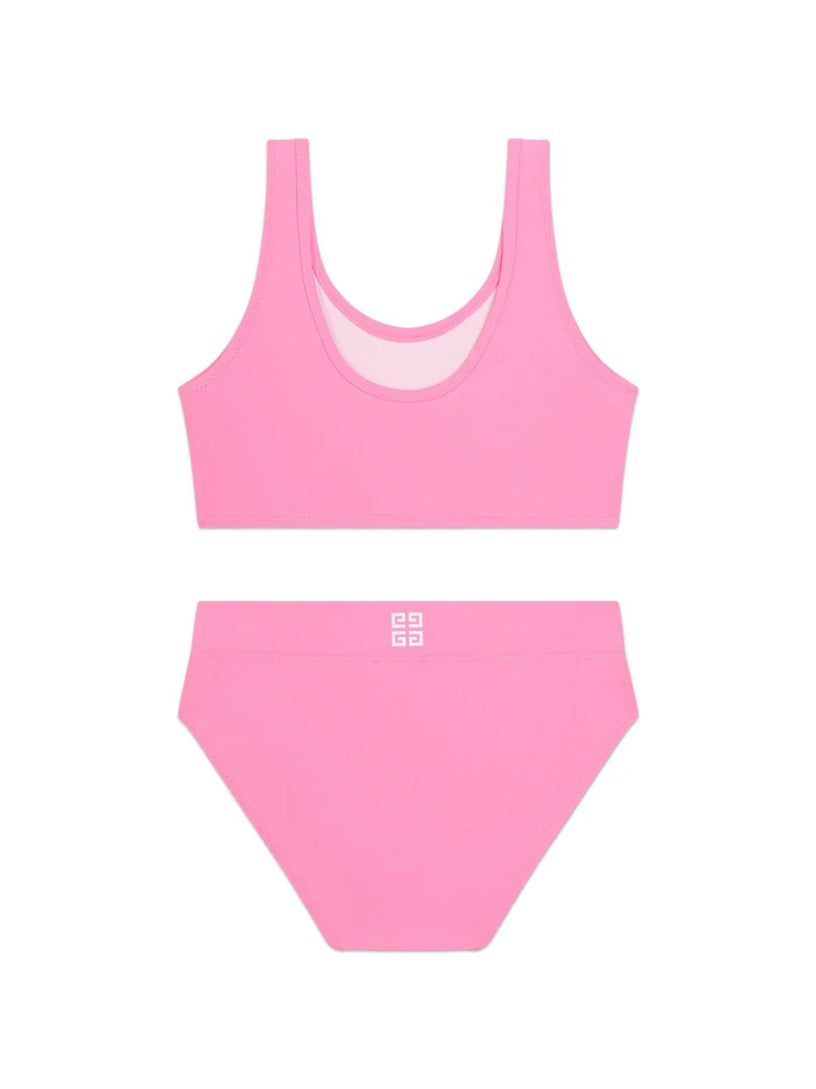 Two-piece swimsuit with logo