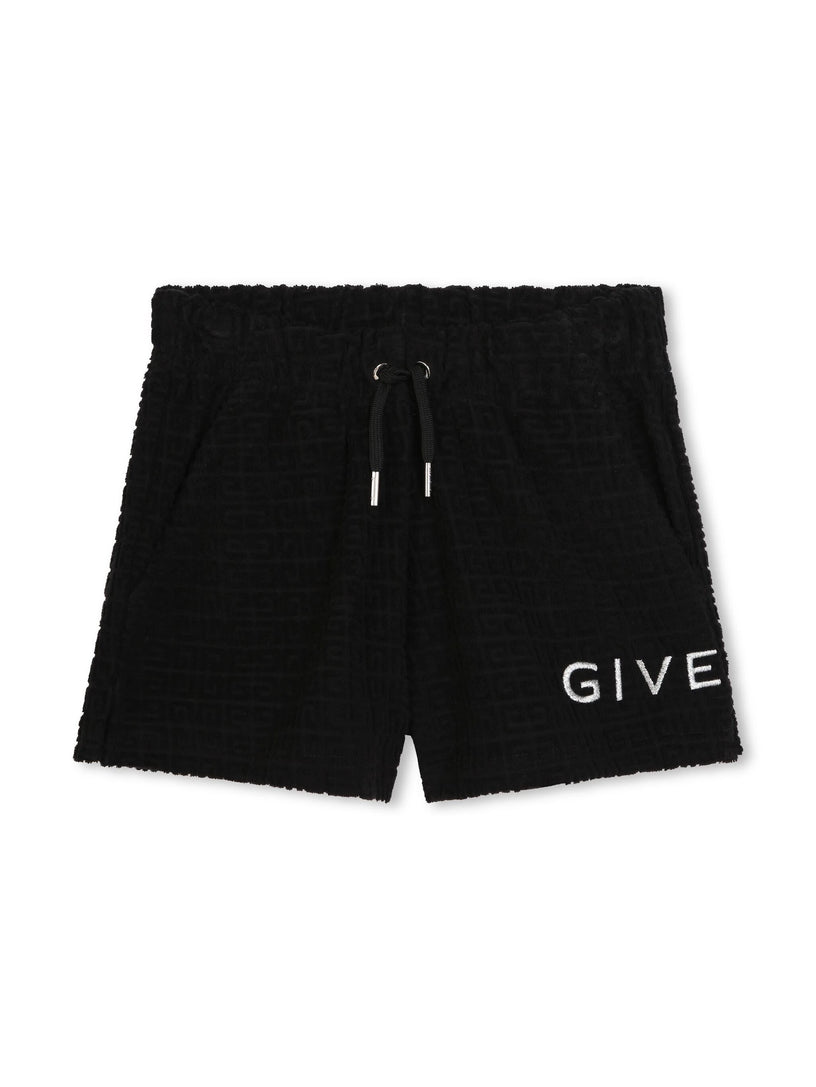 Givenchy Kids 4g-jacquard terry shorts