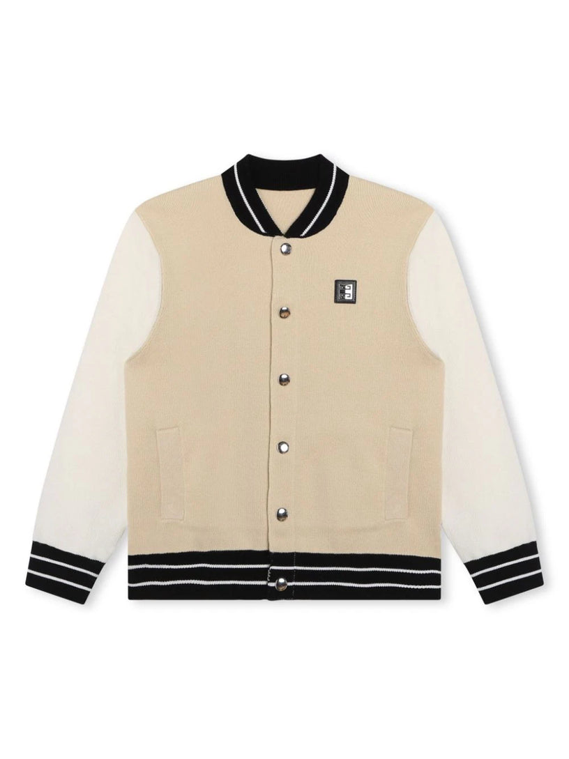 Bomber jacket with patch