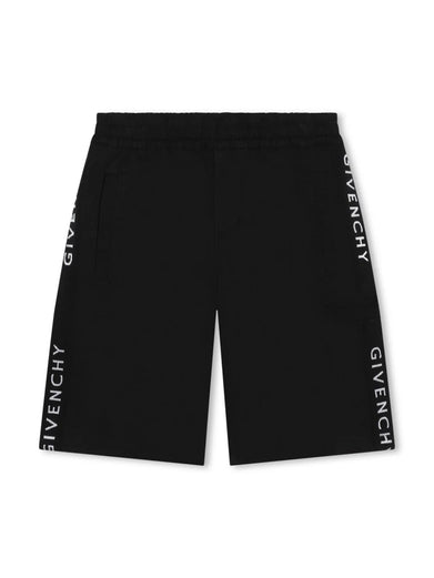 Logo-tape bermuda shorts