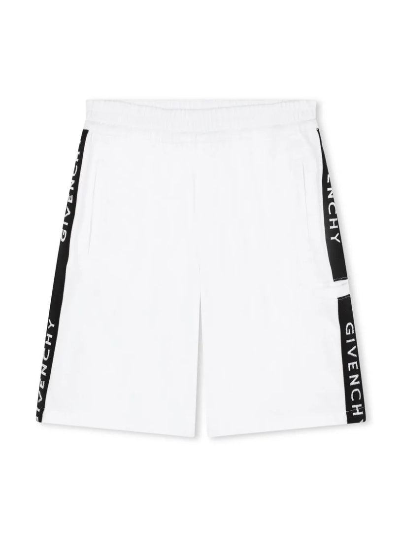 Logo-tape bermuda shorts