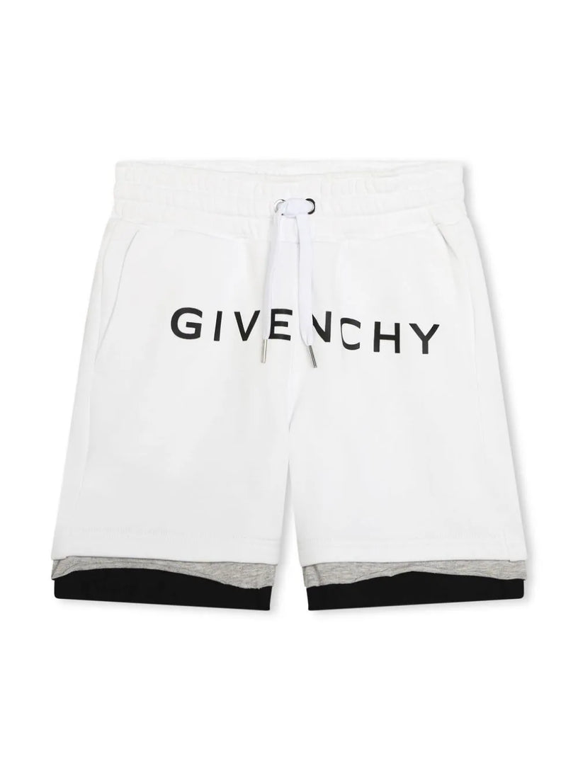 Logo-print track shorts