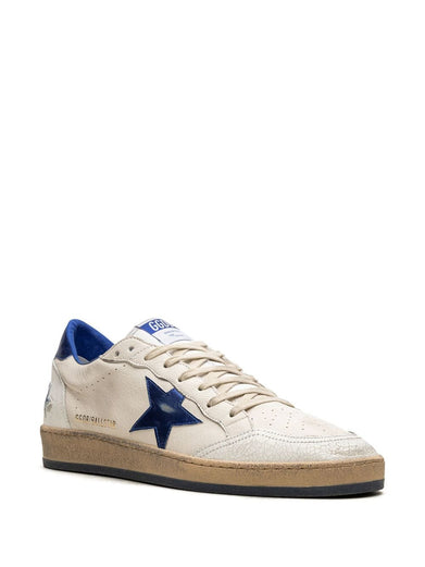 Ball Star Man in white nappa with blue star and heel tab