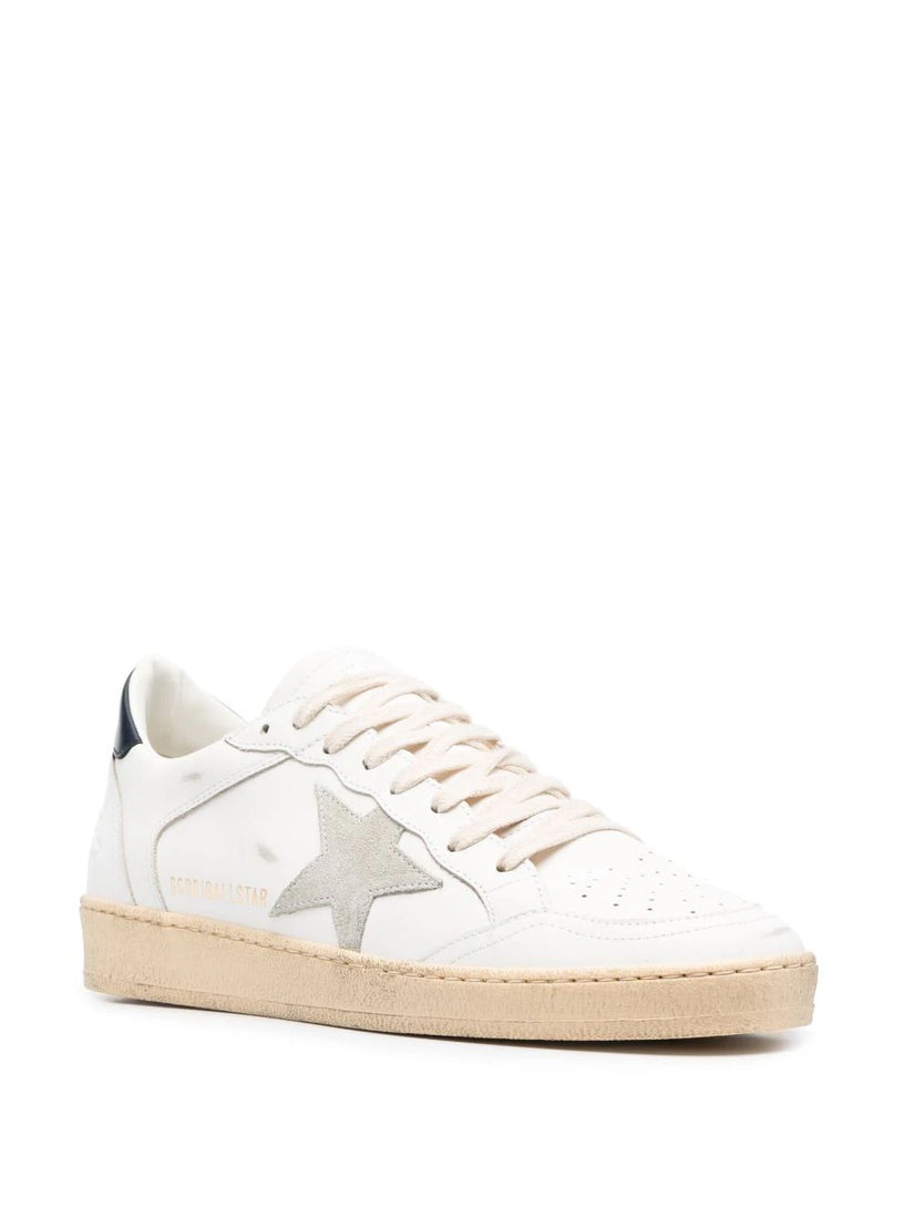 Ball Star with ice suede star and blue leather heel tab