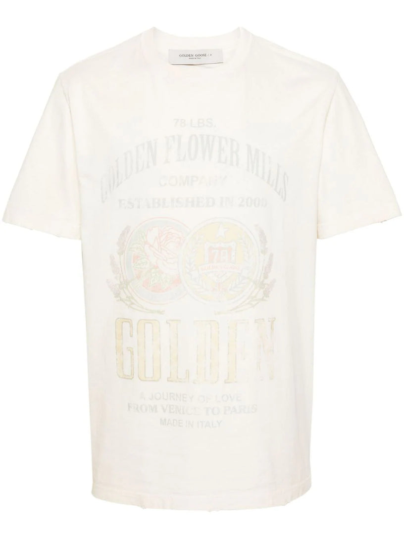 Golden Goose Golden flower mills watercolour t-shirt