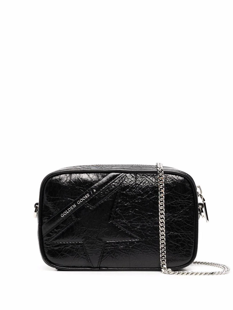 Golden Goose Mini star bag in black shiny leather