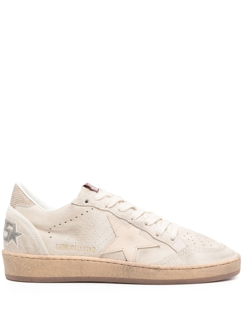 Golden Goose Ball star in suede with leather star and glitter heel tab