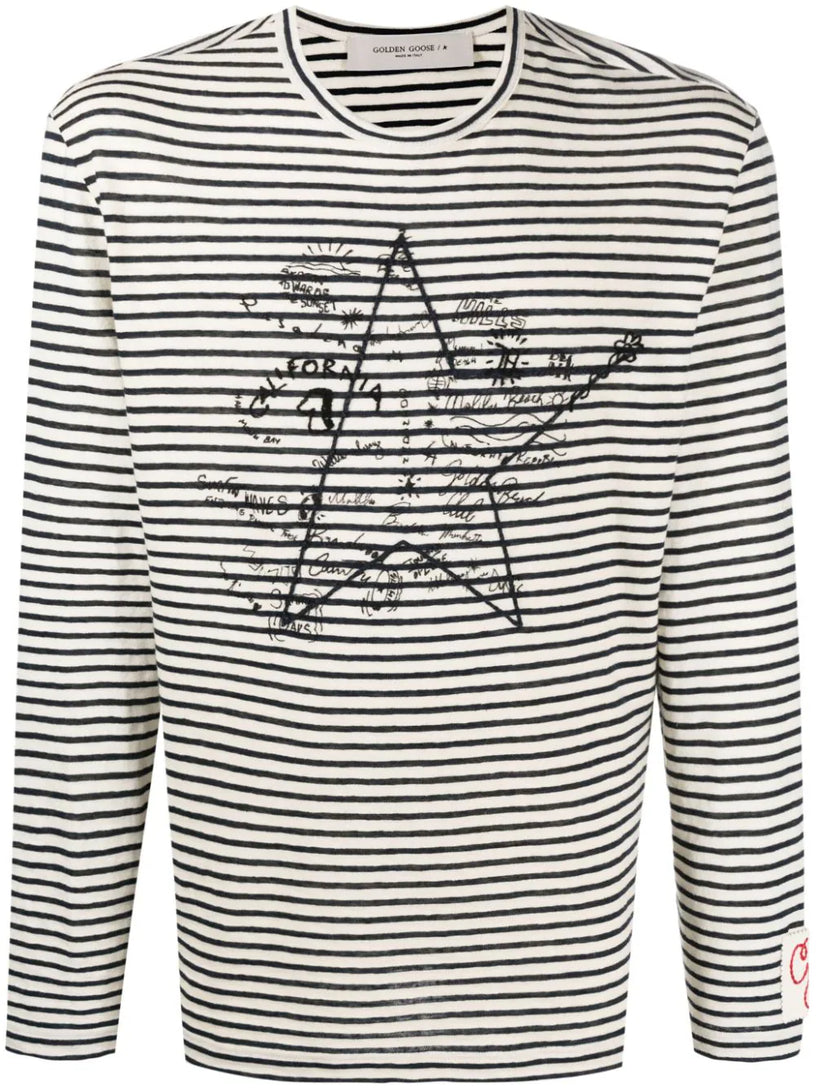 Golden Goose Long-sleeved striped t-shirt