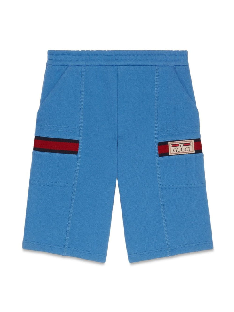 Shorts with Gucci Label