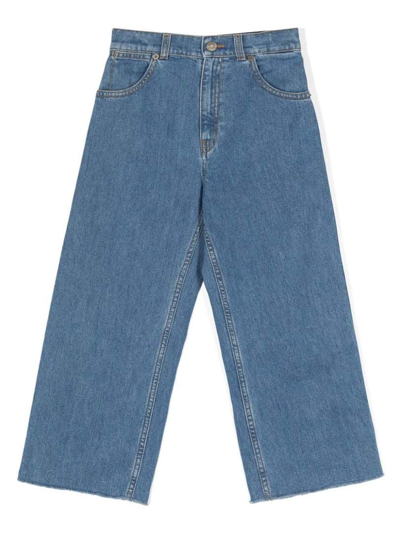 Denim Pant with Label