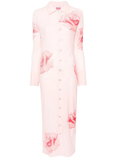 'Kenzo Rose' Cardigan-Dress