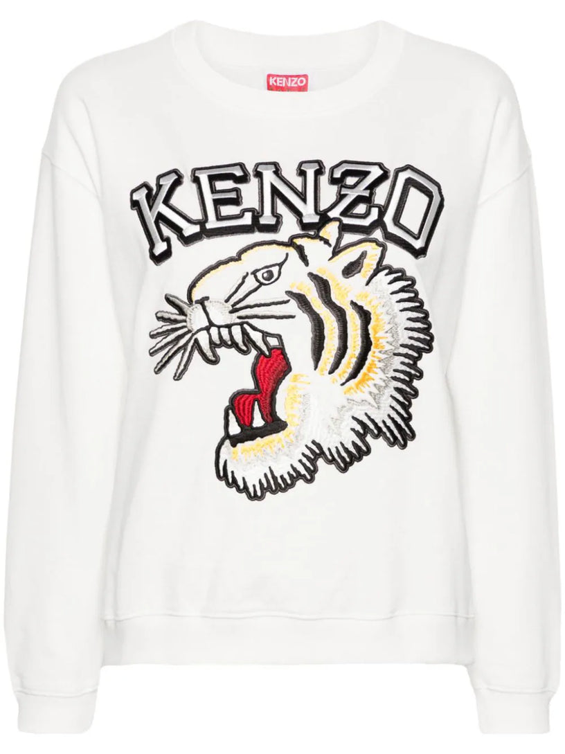 KENZO 'varsity tiger' embroidered sweatshirt