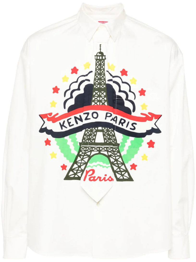 KENZO Kenzo drawn varsity shirt