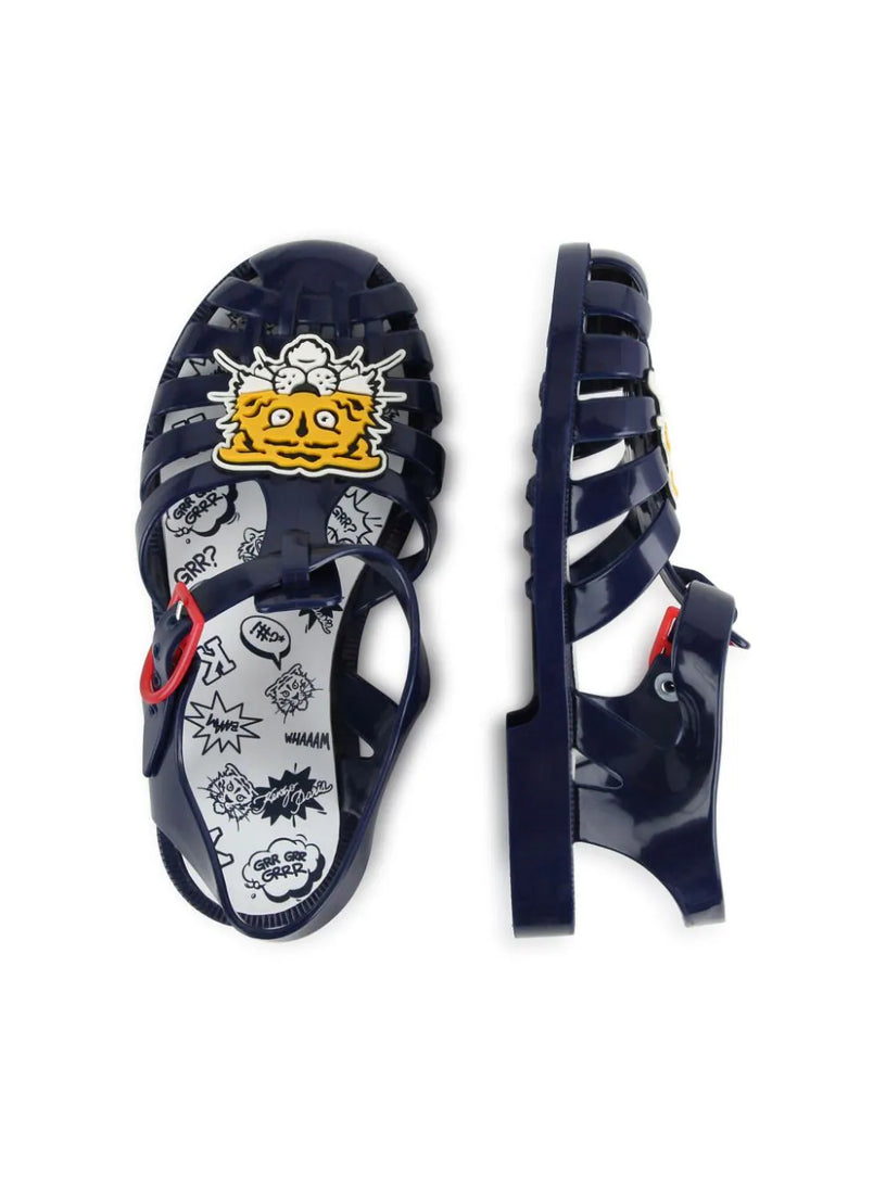 Spider Sandals with tiger