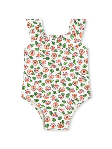 Floral one-piece swimsuit