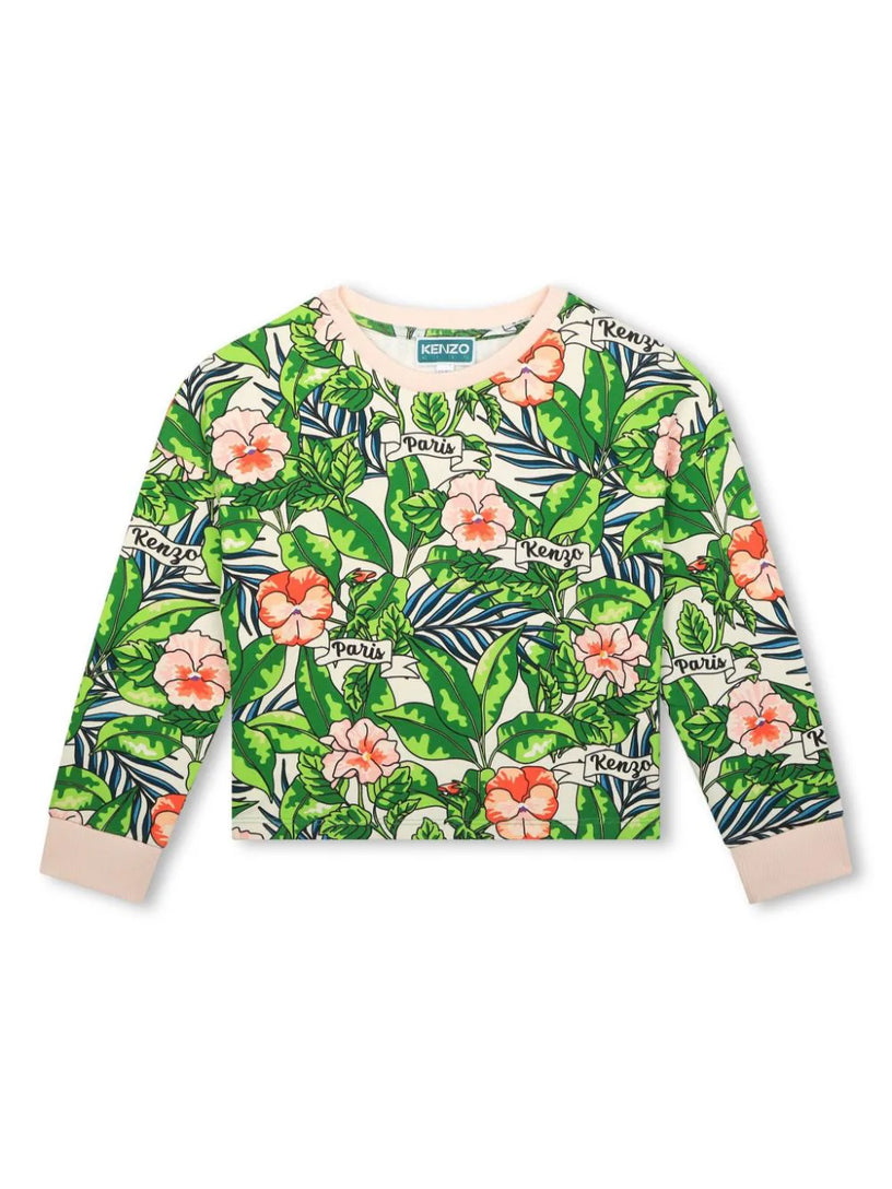 KENZO Kids Floral sweatshirt