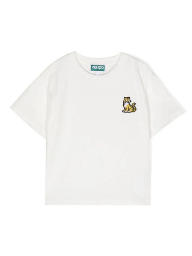 Embroidered cotton T-shirt