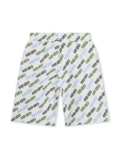 Shorts with all-over logo