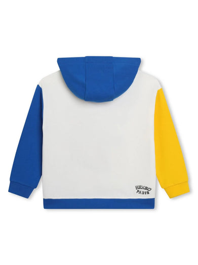 Color-block sweatshirt with embroidery