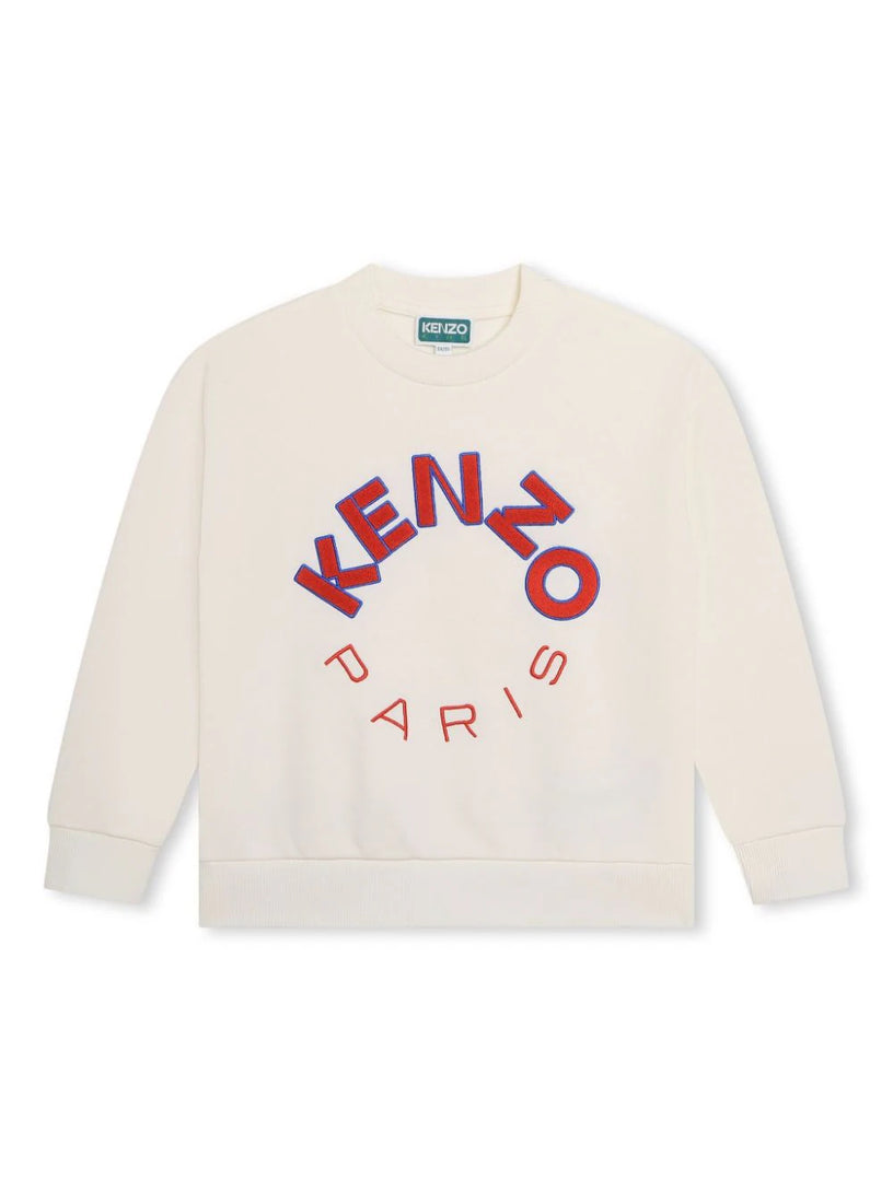 Embroidered cotton sweatshirt