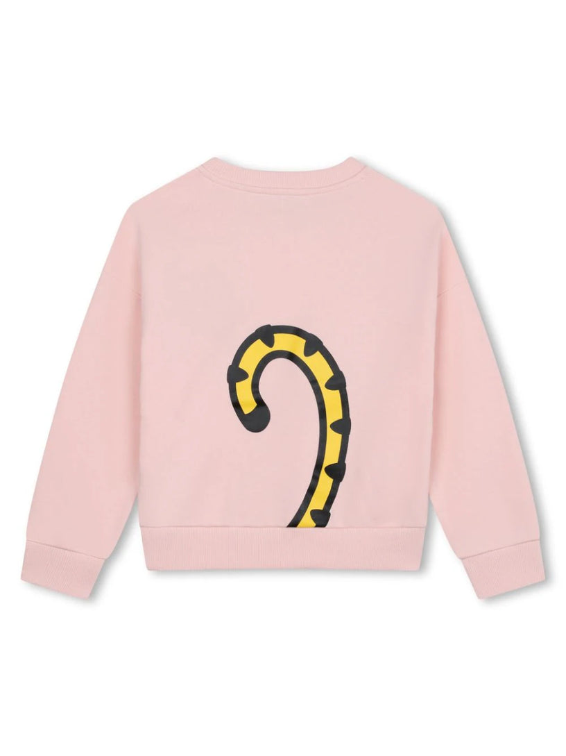 Sweatshirt with embroidered tiger