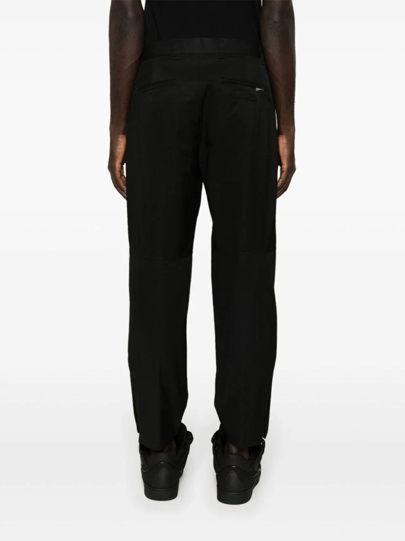 Tapered-cut biker trousers