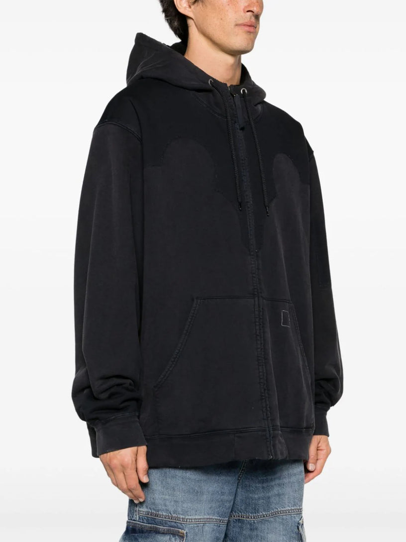 Yoke hooded sweatshirt