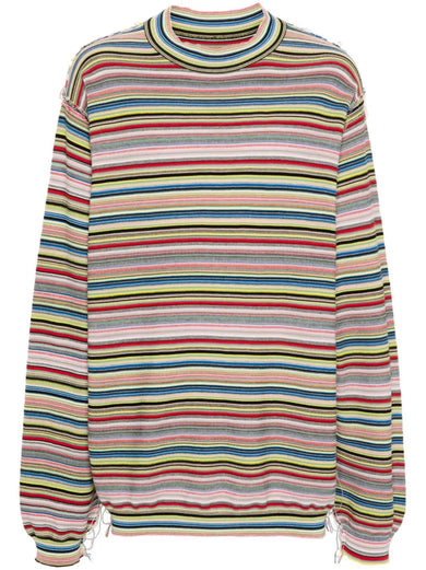 Striped knitted T-shirt