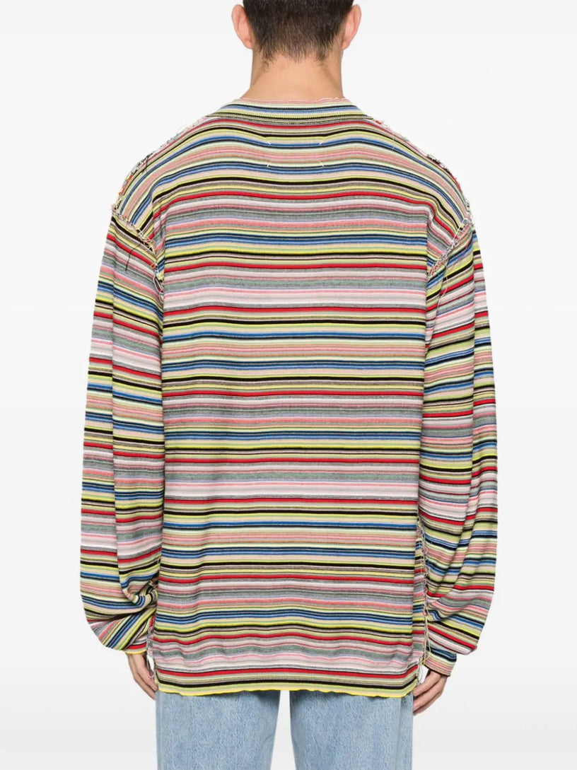 Striped knitted T-shirt