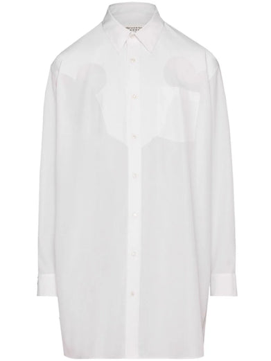 Cotton poplin shirt dress