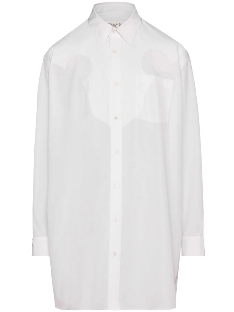 Cotton poplin shirt dress