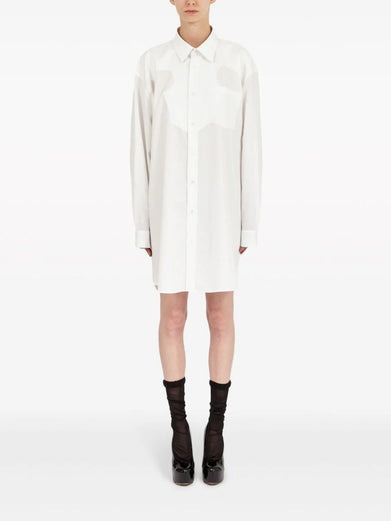 Cotton poplin shirt dress