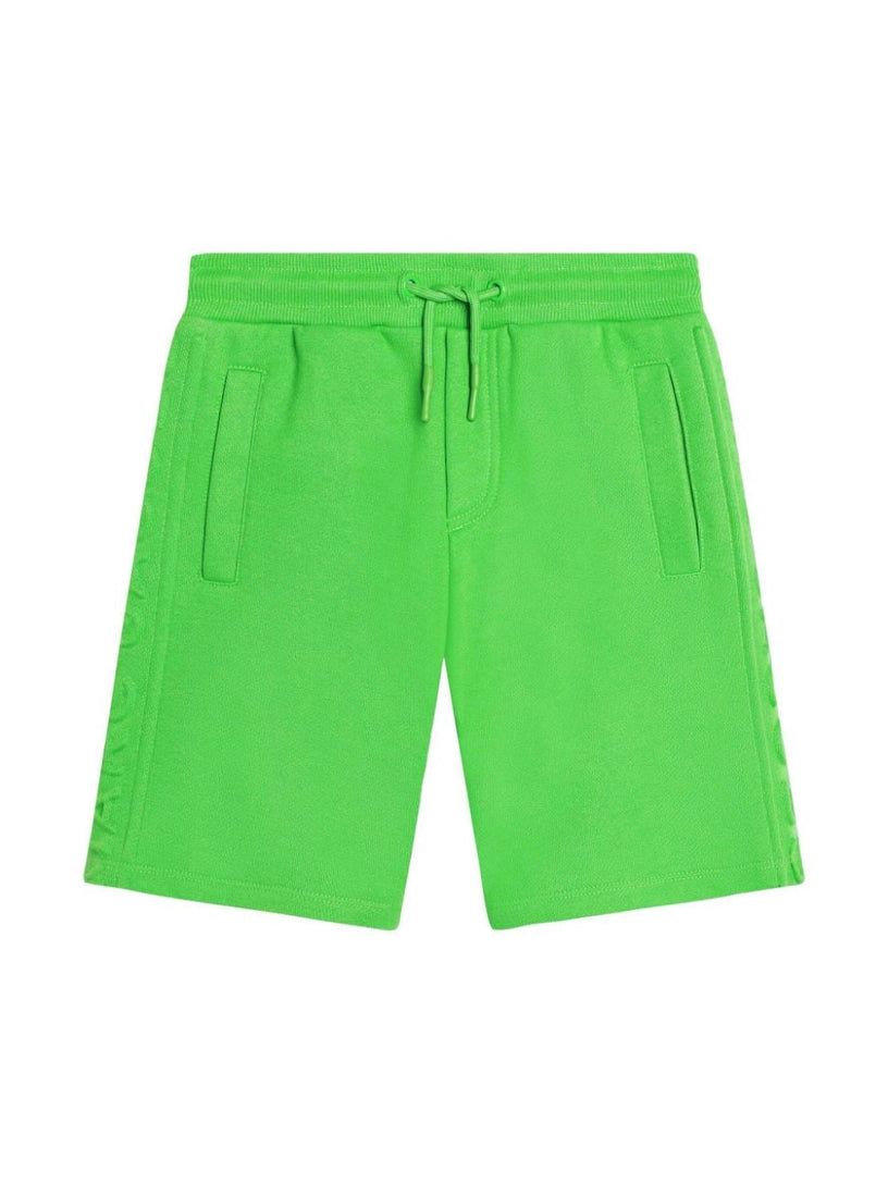 Bermuda shorts with embossed logo