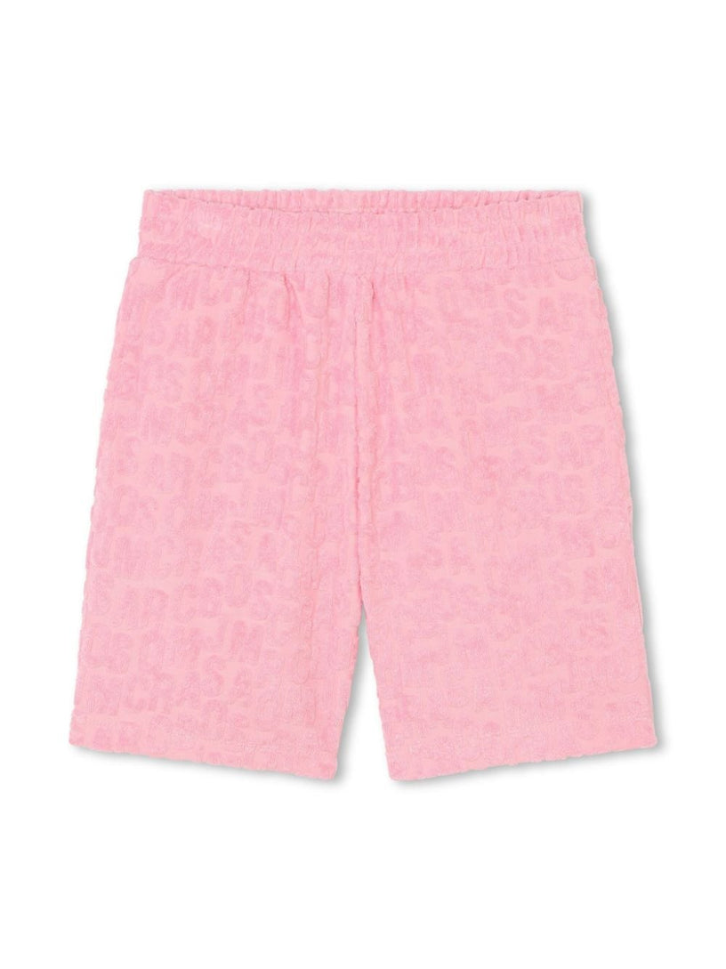 Shorts with embossed logo