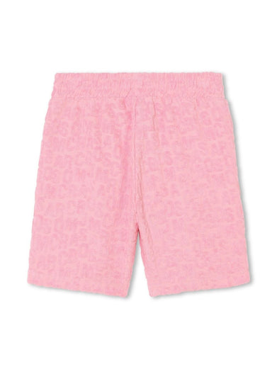 Shorts with embossed logo
