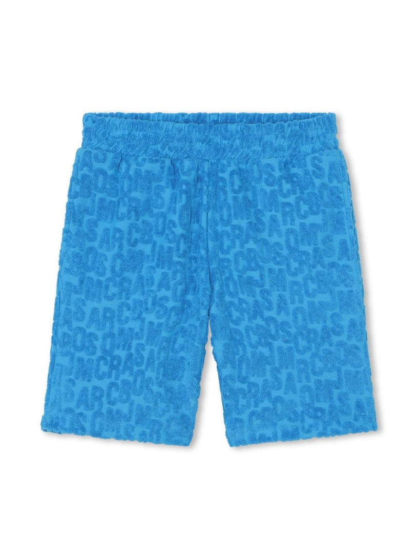 Shorts with embossed logo