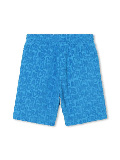 Shorts with embossed logo