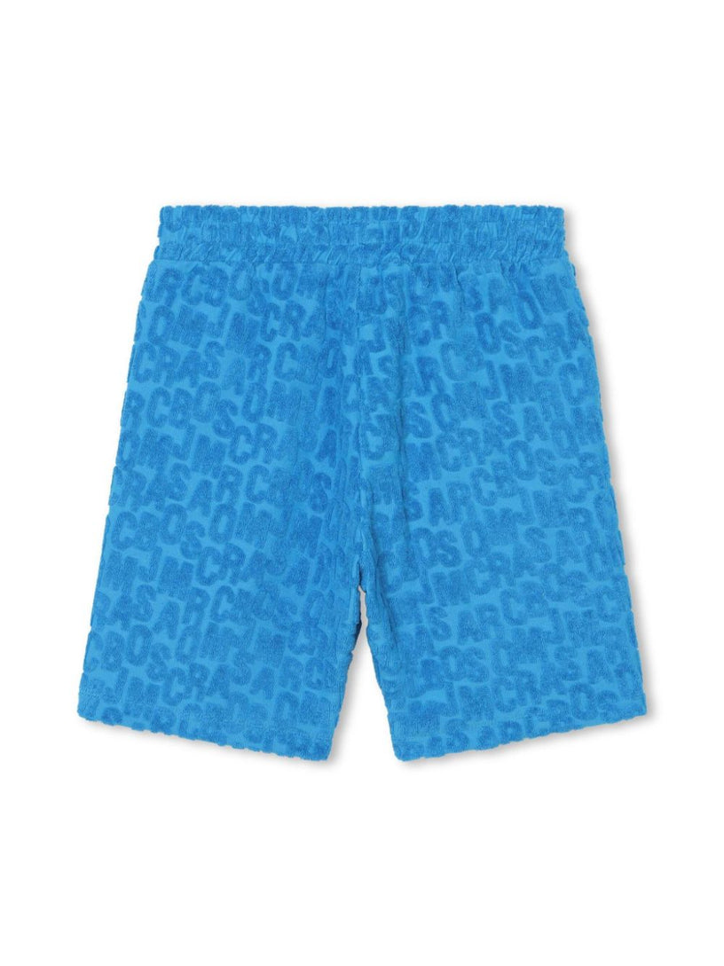 Shorts with embossed logo