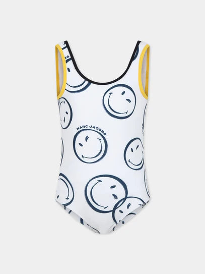 One-piece swimsuit with smile