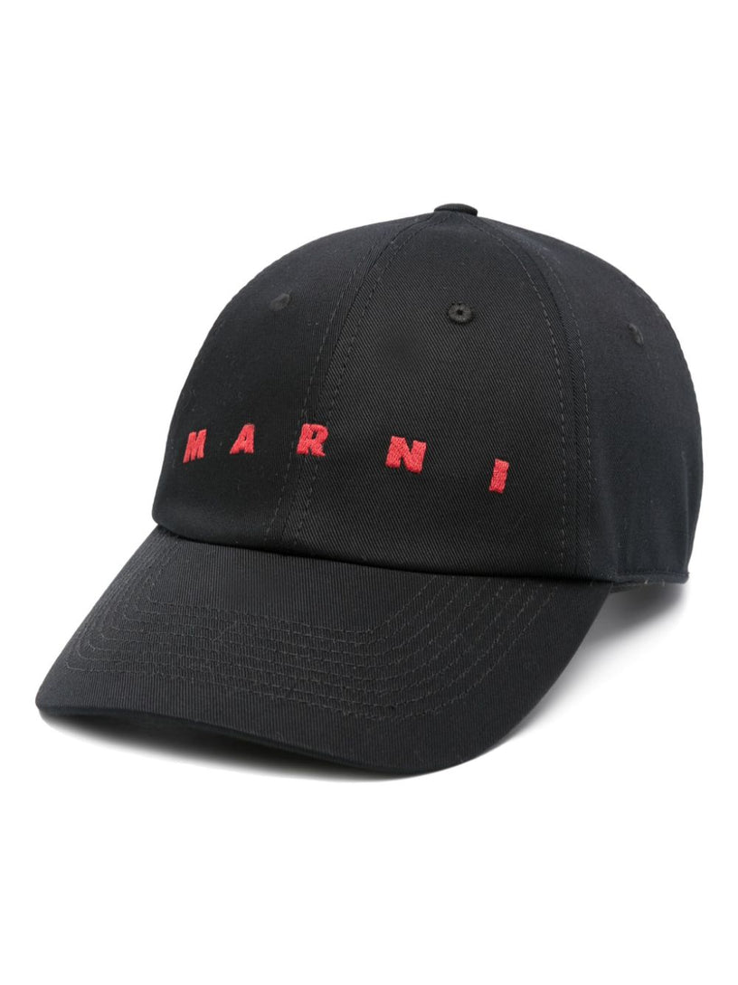 MARNI Organic cotton baseball cap with embroidered logo