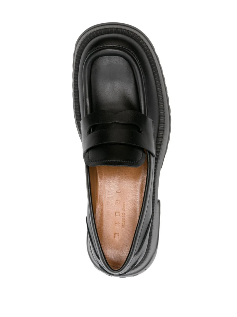 Leather loafers