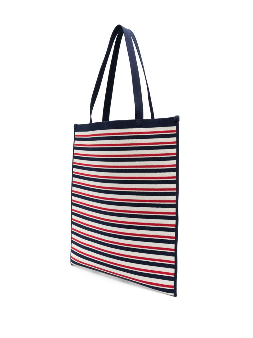 Striped tote bag