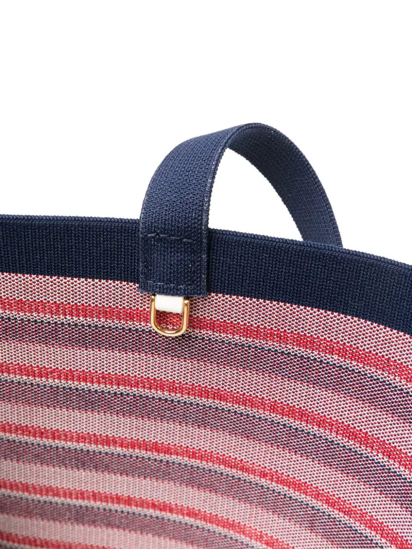 Striped tote bag