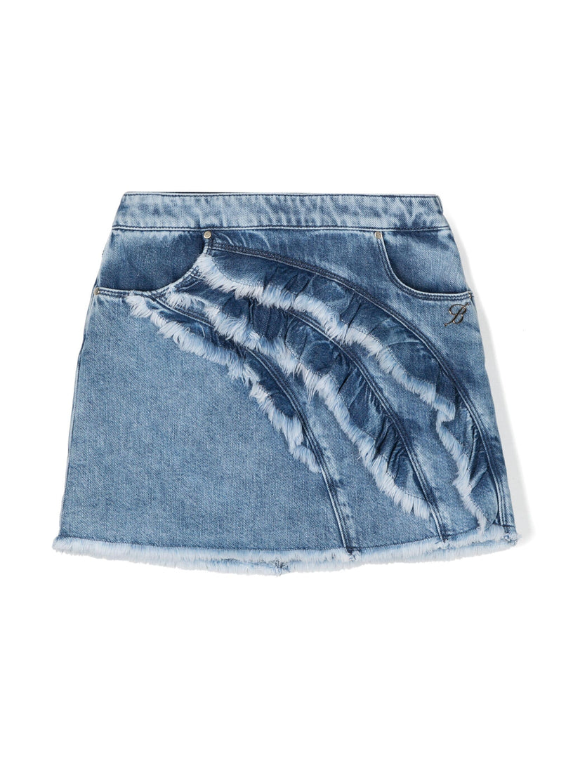 Denim mini skirt